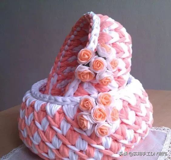 手工用绳子编织篮子简单又好看,怎样手工编篮子