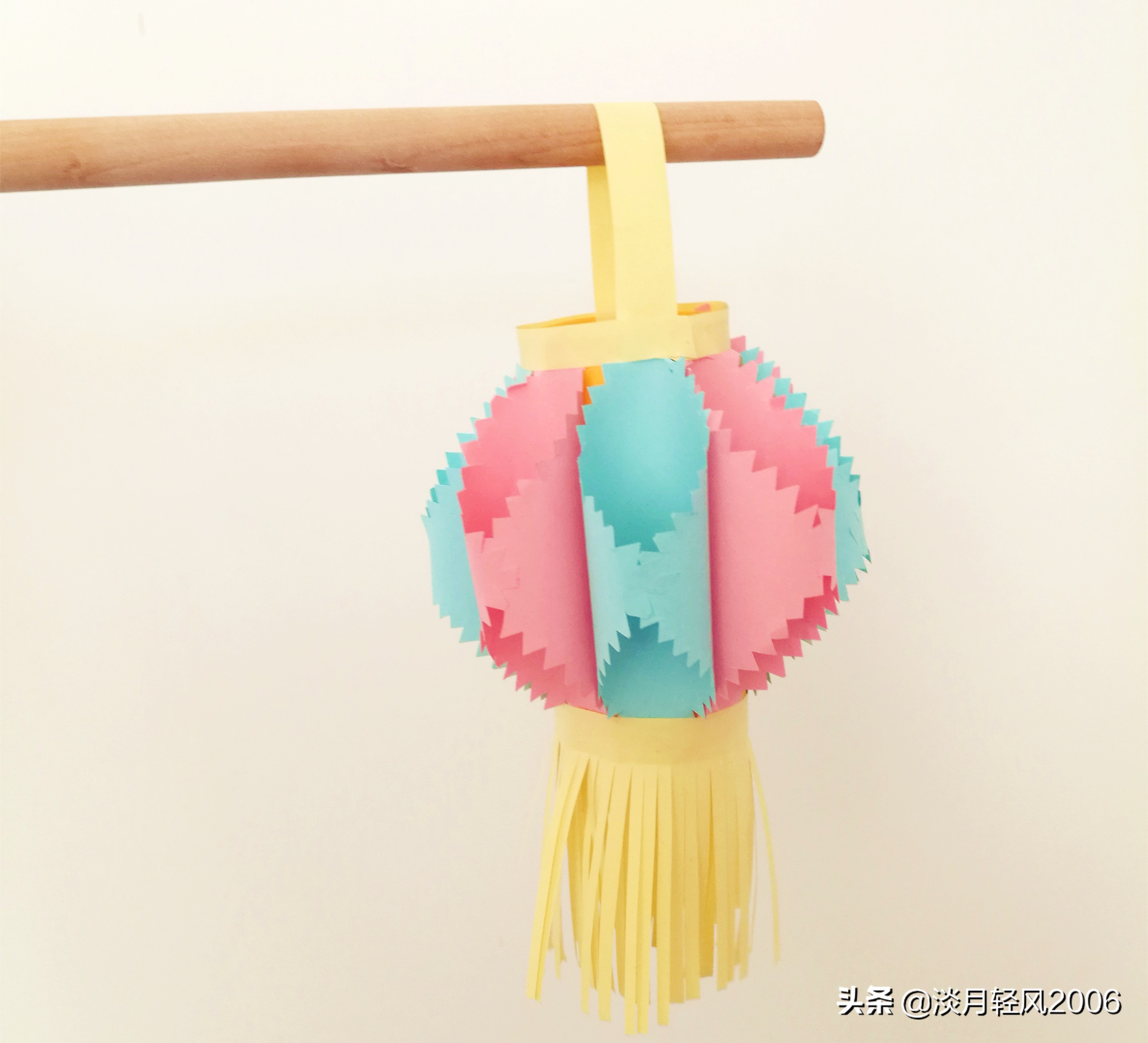 卡纸做花灯手工教程元宵节,用卡纸做元宵节花灯简单又好看