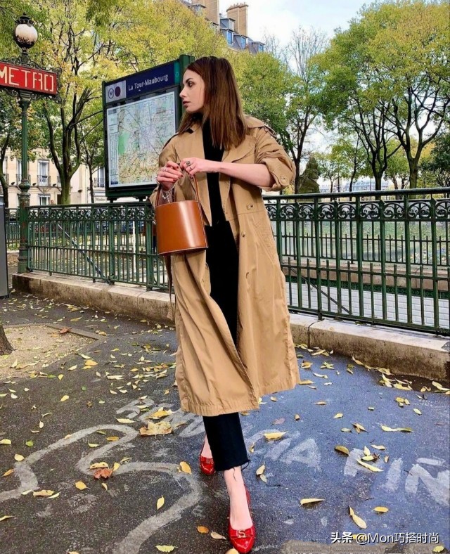 秋天长风衣这样穿真的太好看了,长风衣时尚大气上档次