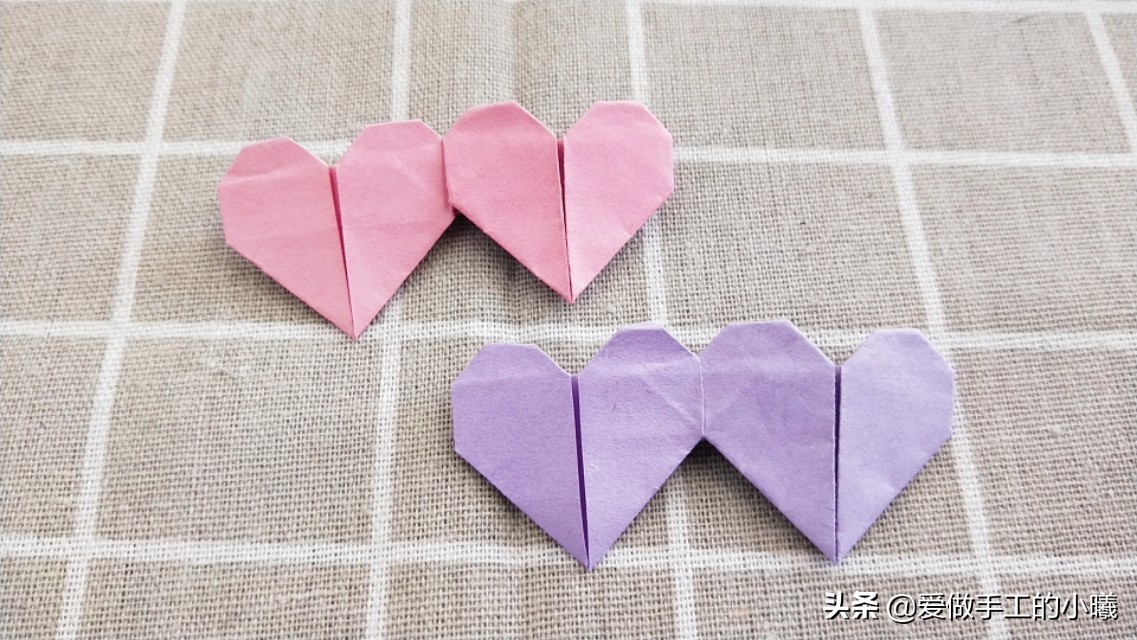 教你用1张纸折出心心相印，简单又漂亮，送给喜欢的Ta