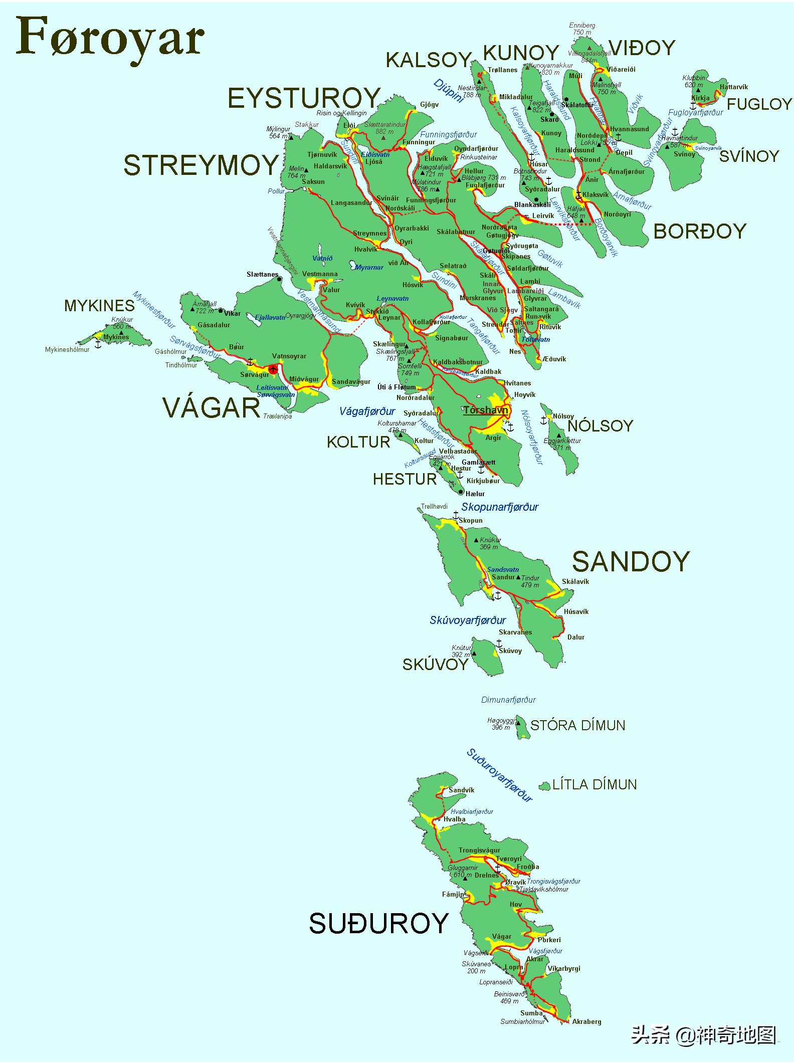 丹麦法罗群岛海岛,法罗群岛最好海岛