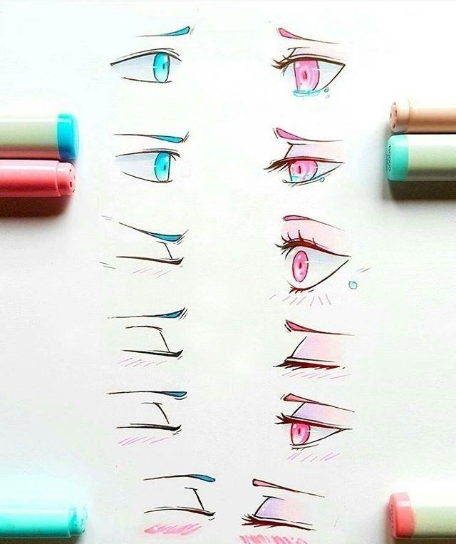 零基础四种简单的眼睛画法,超简单的4种眼睛画法