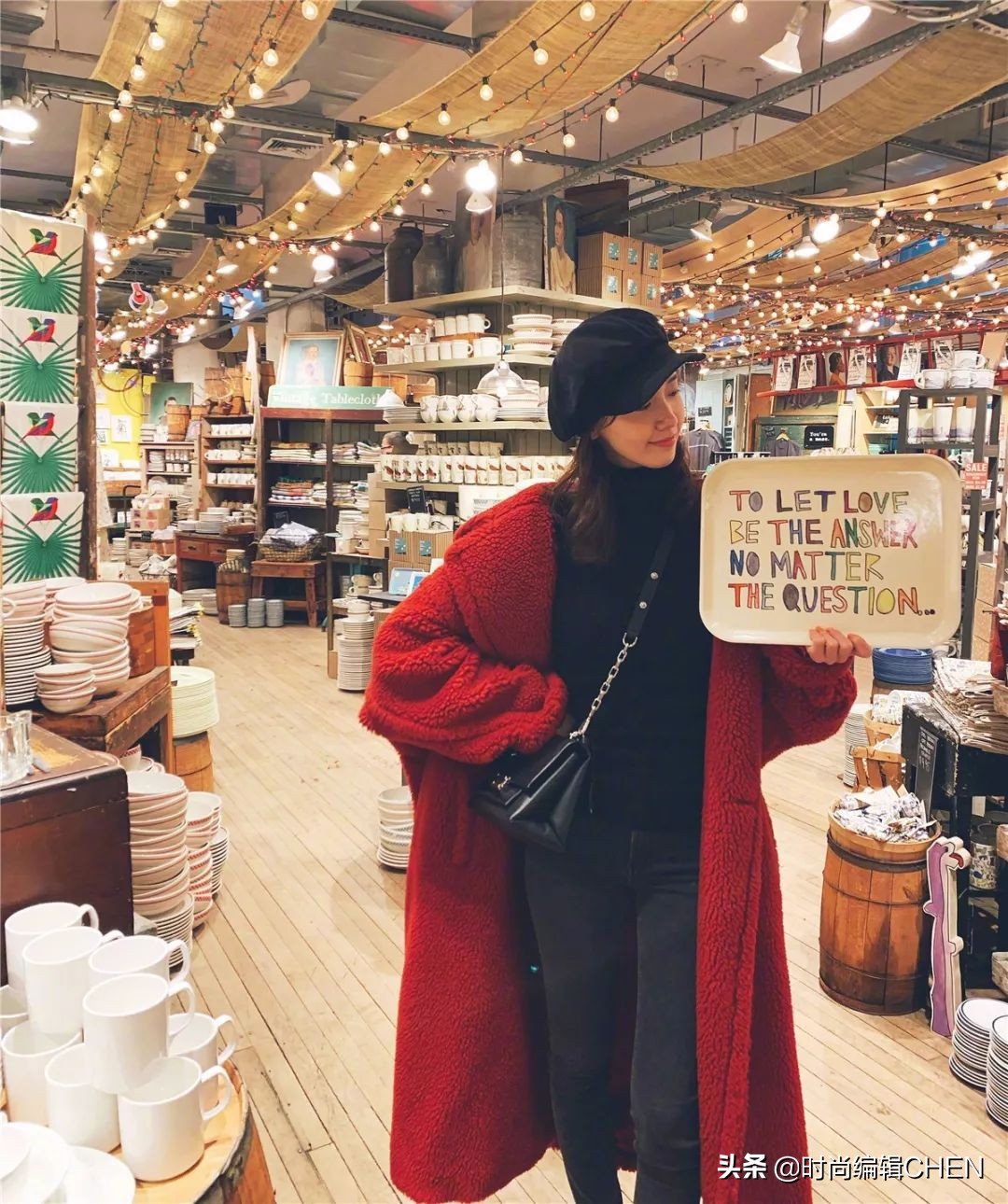 林允儿穿西装散步,林允儿荧光绿色毛衣穿出了奶粉味