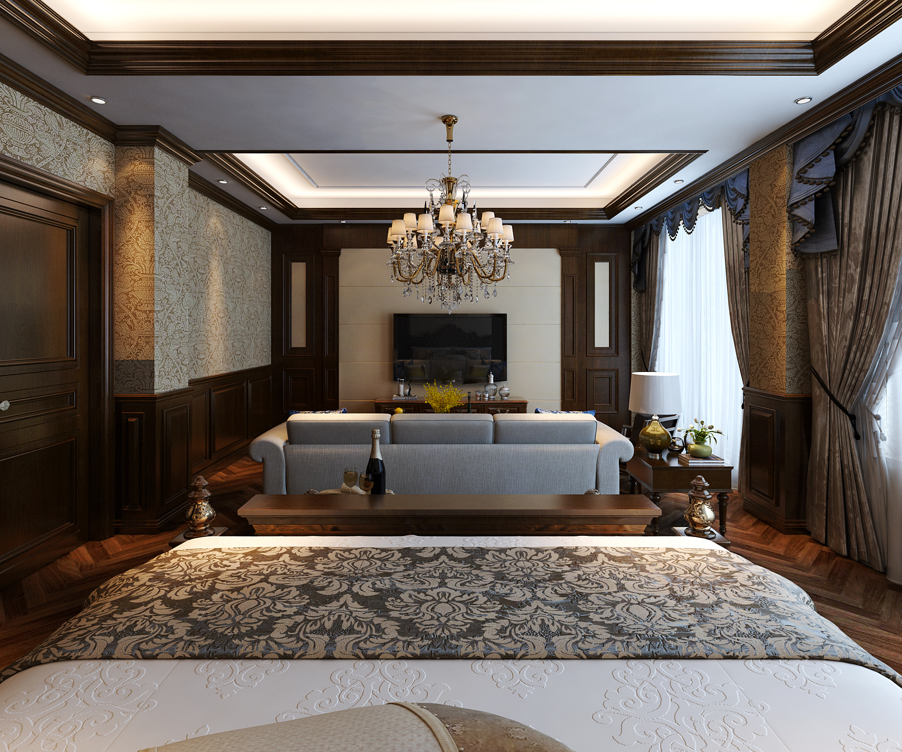 红墅湾170平叠拼装修效果图,红墅湾叠拼别墅