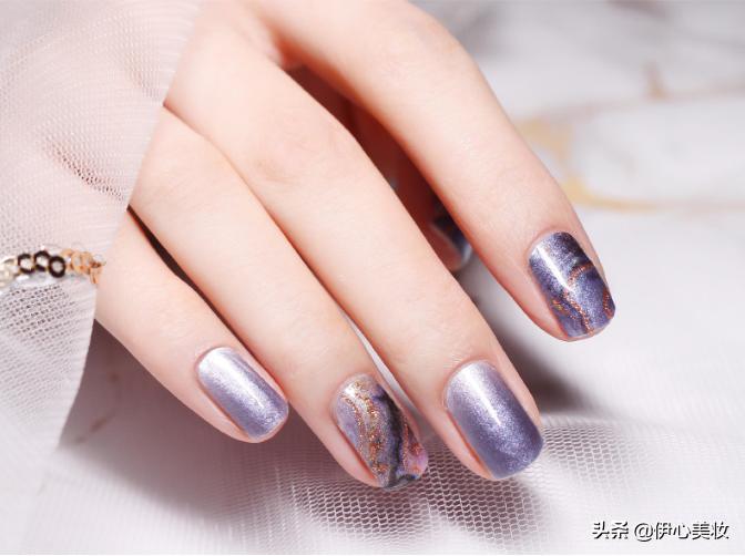 2分钟学会12种美甲再也不去美甲店,美甲贴做美甲教程初学者