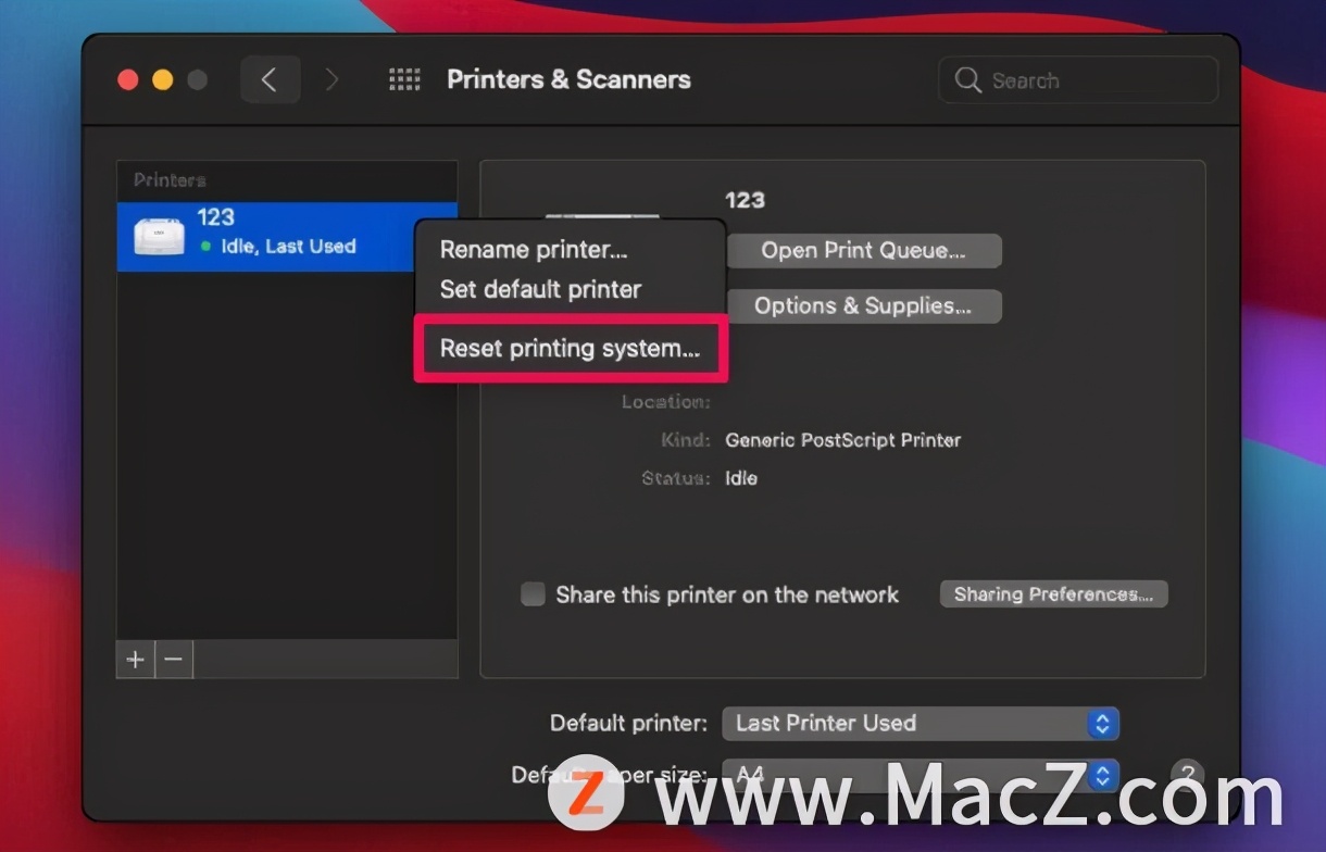 macos打印机设置方法,mac打印机无法正常打印