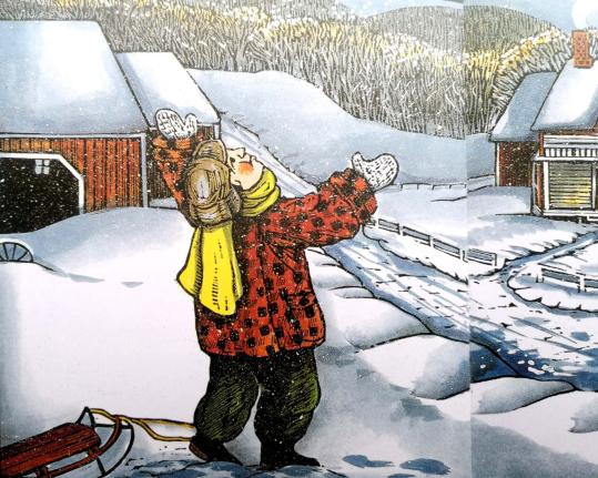 凯迪克金奖绘本,绘本雪花人读后感