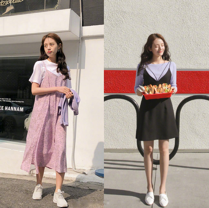 温婉清新的夏季韩风穿搭look,韩风加清新风的穿搭冬季女