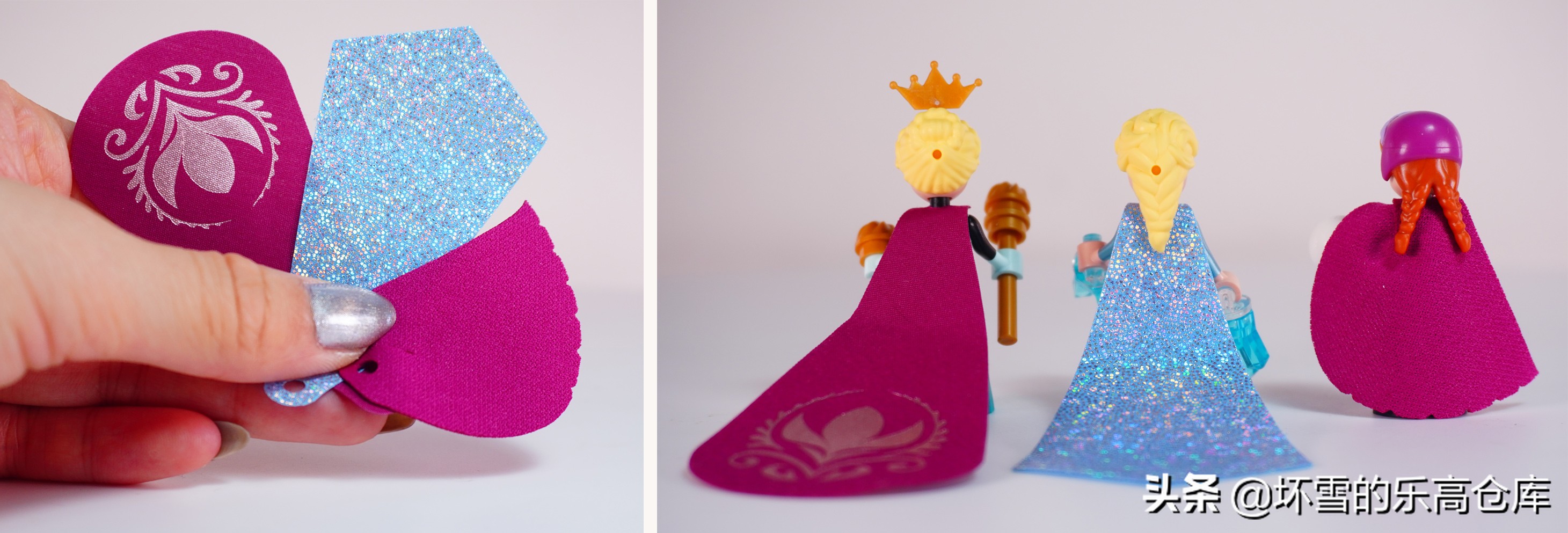 乐高迪士尼粉色城堡开箱,少女心乐高公主城堡