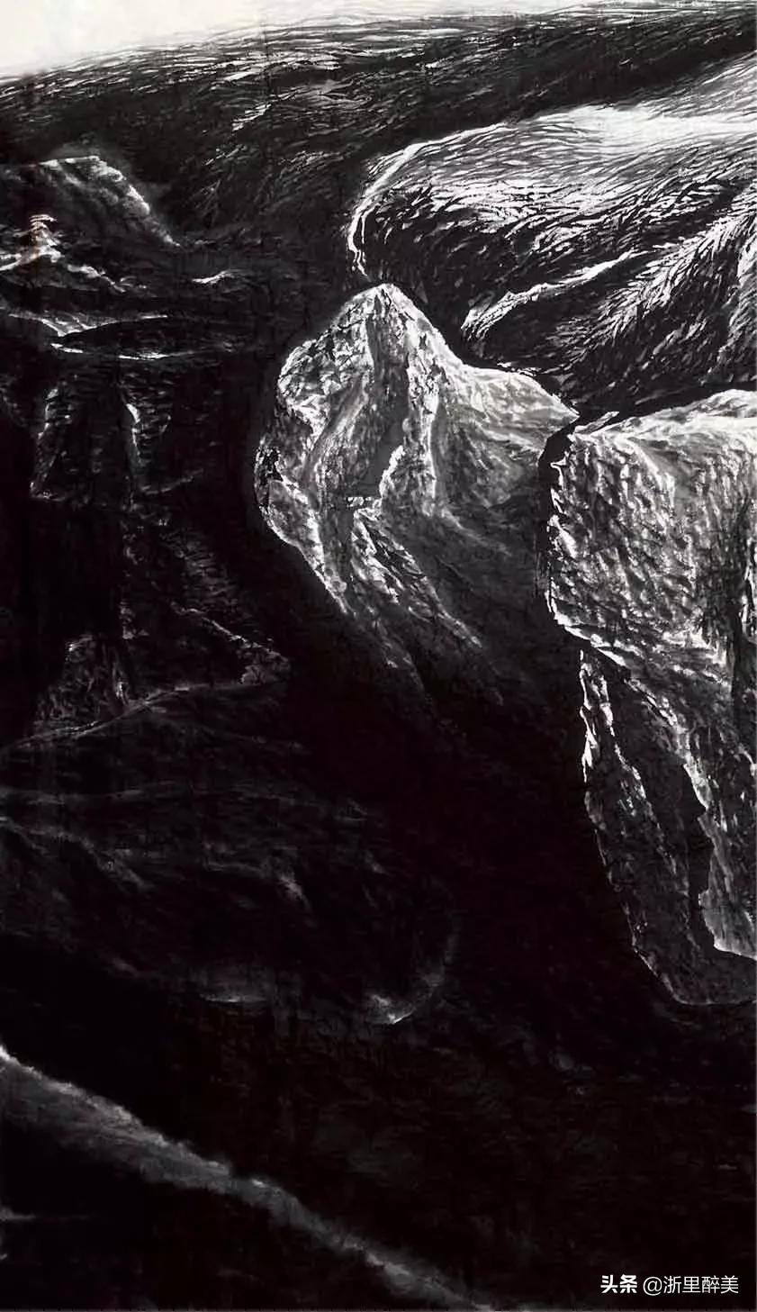 他师从李可染，一生专注画太行山：用一滴墨画出中国极致山水之美
