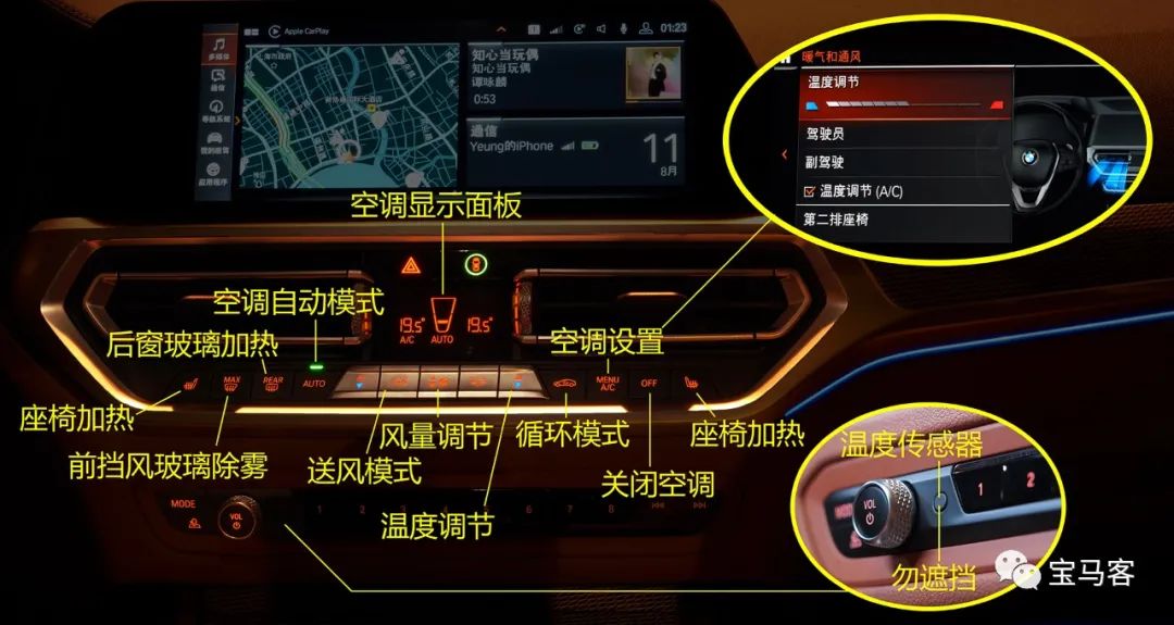 宝马空调用哪个模式比较好,宝马所有空调功能打开和关闭