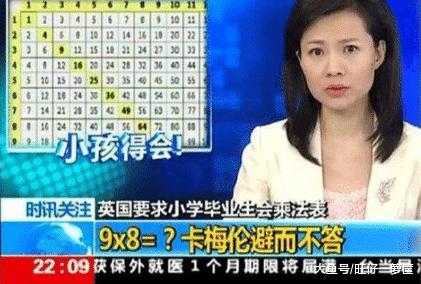 九九乘法表惊呆英国人,英国人知道九九乘法表吗