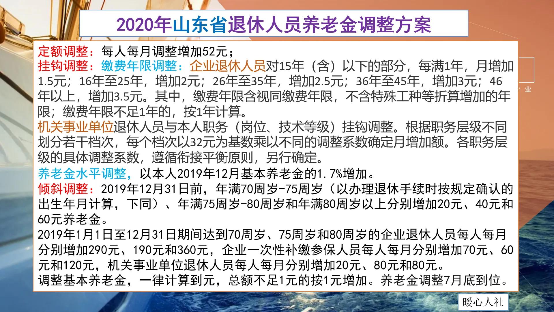 山东企业退休养老金调整细则最新,山东省退休人员养老金上调方案
