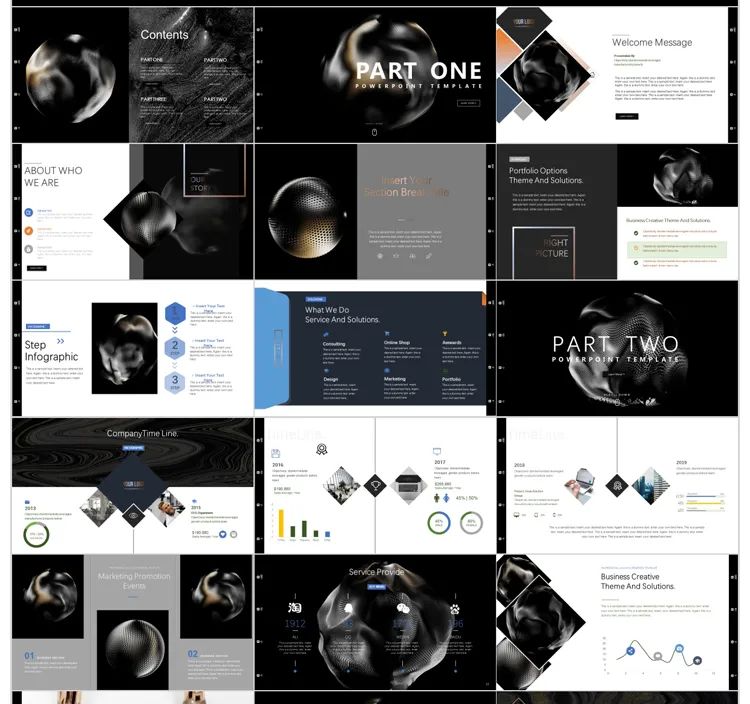 400套精简室内设计ppt,高大上的ppt设计图