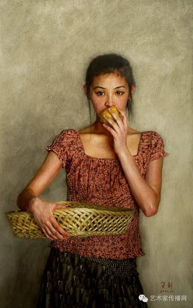 王剑的绘画作品欣赏,画家王剑粉笔画作品欣赏