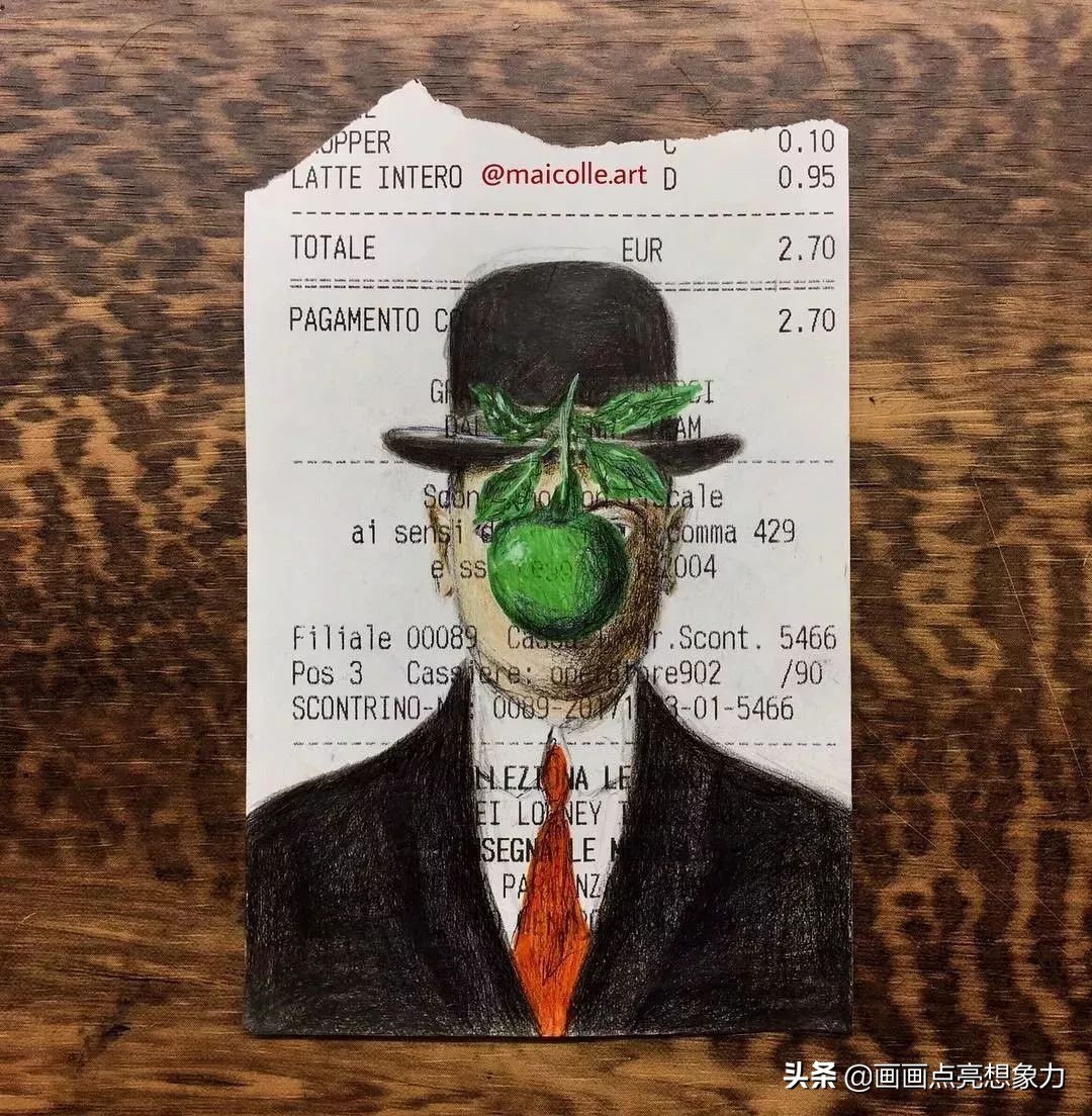 购物小票居然秒变名画?果然是天才少年的神操作