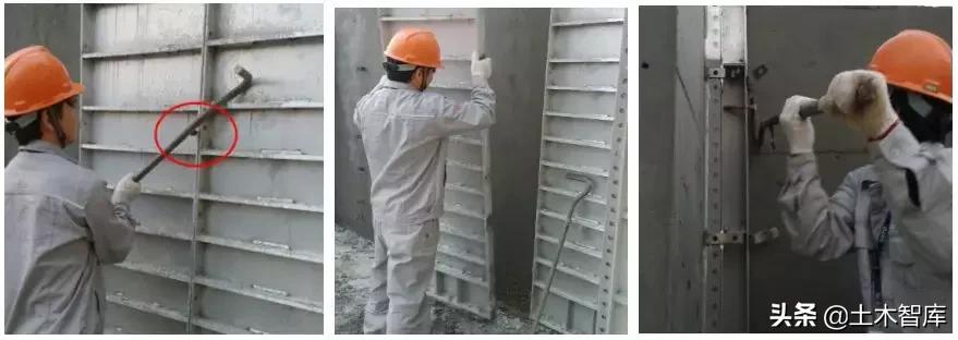 铝模板施工技巧视频,铝模拉片安装和拆除技巧视频