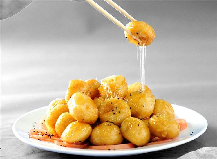 拔丝芝士香蕉小吃,简单易做的香蕉小吃儿童