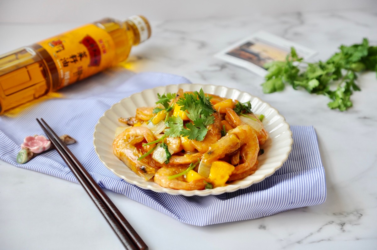 芒果柠檬虾的做法,芒果大虾的做法