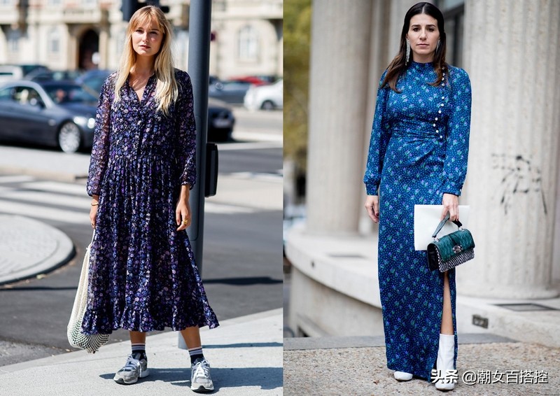 甜美淑女碎花连衣裙既大方又清新,通勤碎花连衣裙