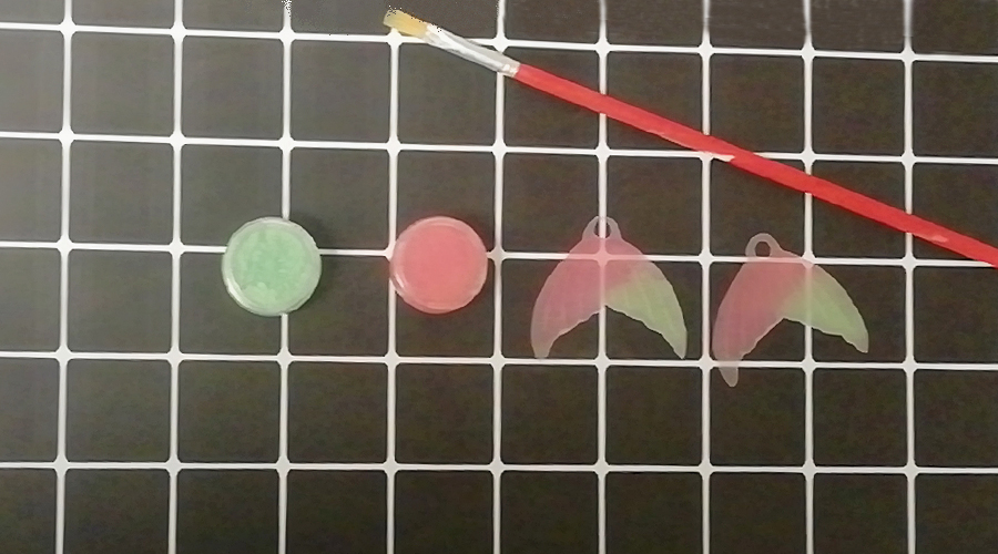 热缩片耳坠教程简单,怎么用热缩片做耳环鱼尾