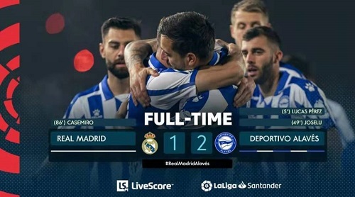 皇马对阿拉维斯比赛名单,皇马0-1负于莱万特爆冷痛失榜首