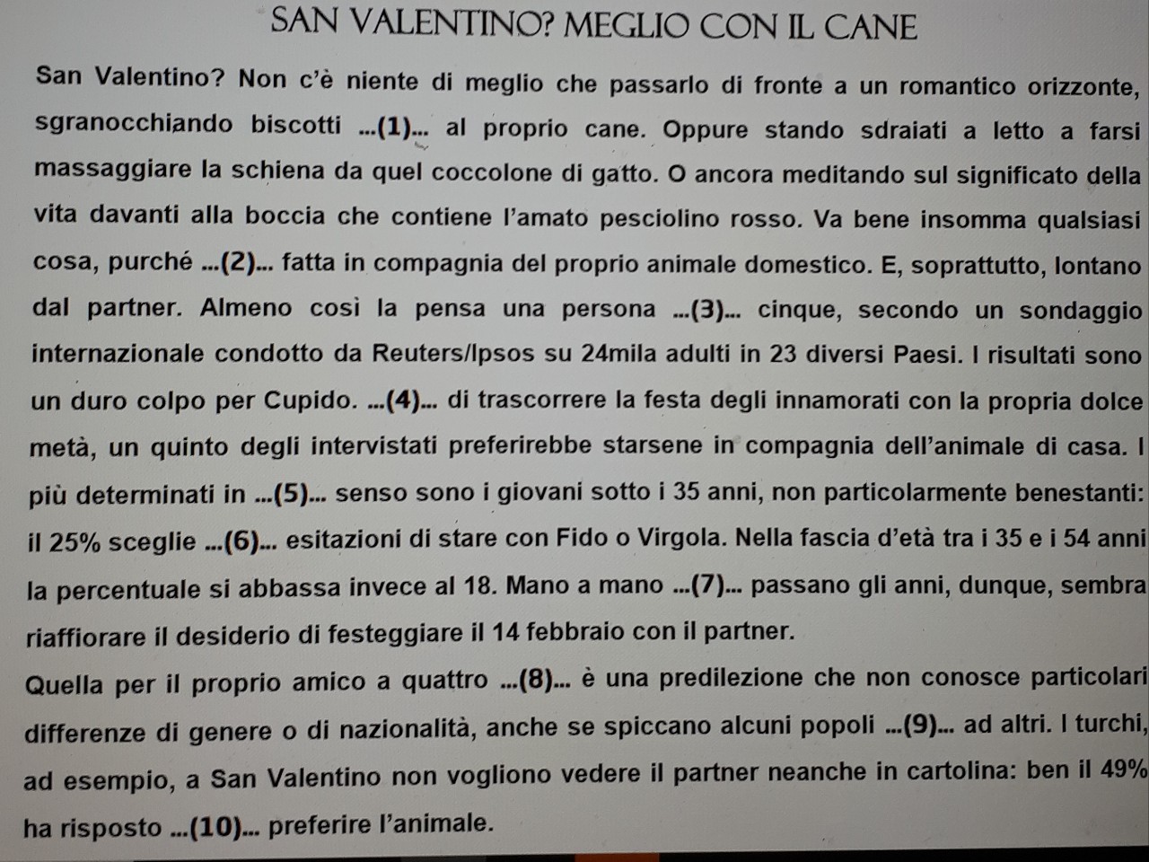 意大利语等级考试，请收下这份答题方法及解题技巧