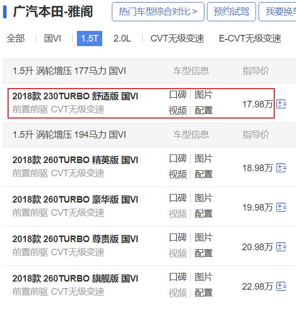 新款雅阁丐版落地,裸车本田雅阁