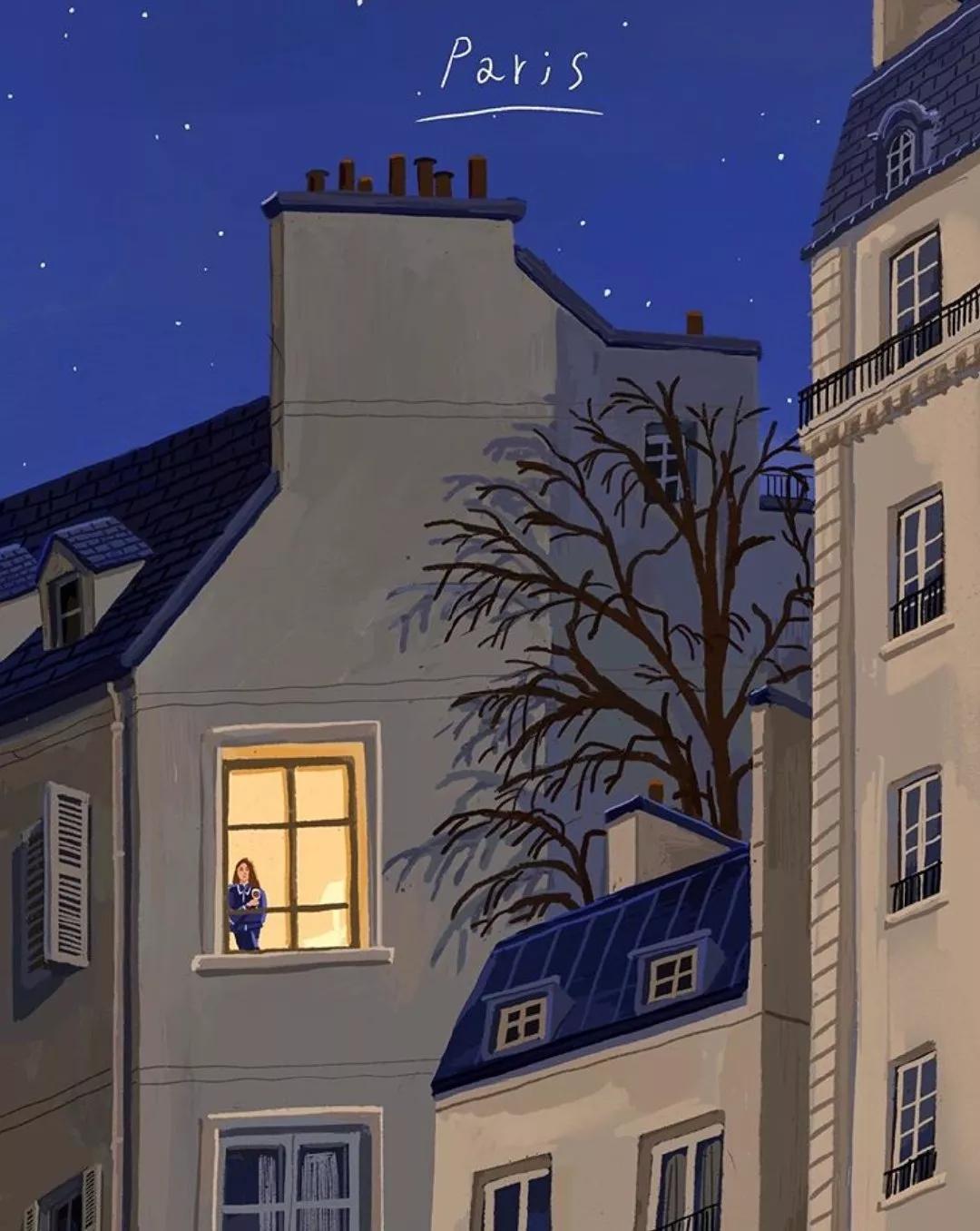 韩国插画师SEULAYI的旅行作品