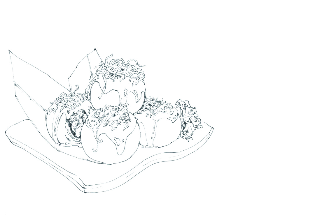 章鱼小丸子草莓,蓝莓章鱼小丸子