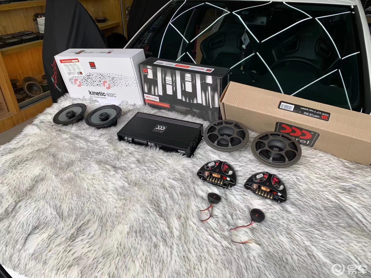 北京高尔夫改装音响喇叭,高尔夫7改装劲浪喇叭