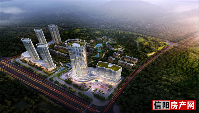 信阳南湾地标图,信阳南湾鸟瞰图