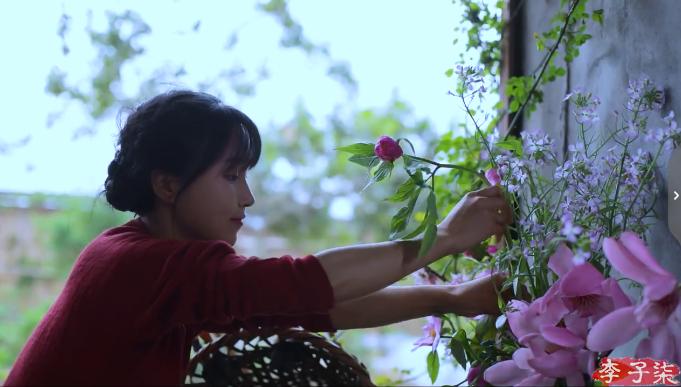 李子柒消失的55天鲜花宴,李子柒火到全球的视频