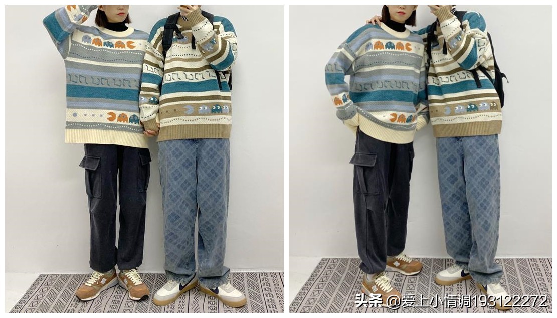 今年流行的情侣款毛衣,情侣本命年红色毛衣