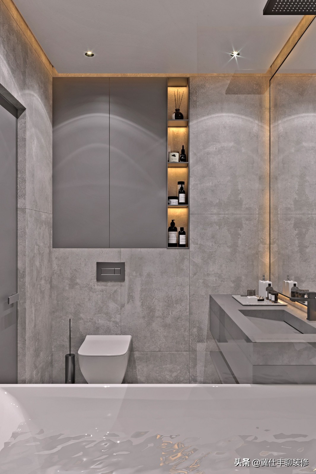 整套灯具效果图,射灯和磁吸轨道灯设计效果图