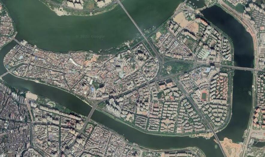 卫星地图惠州市,惠州市半城山色半城湖