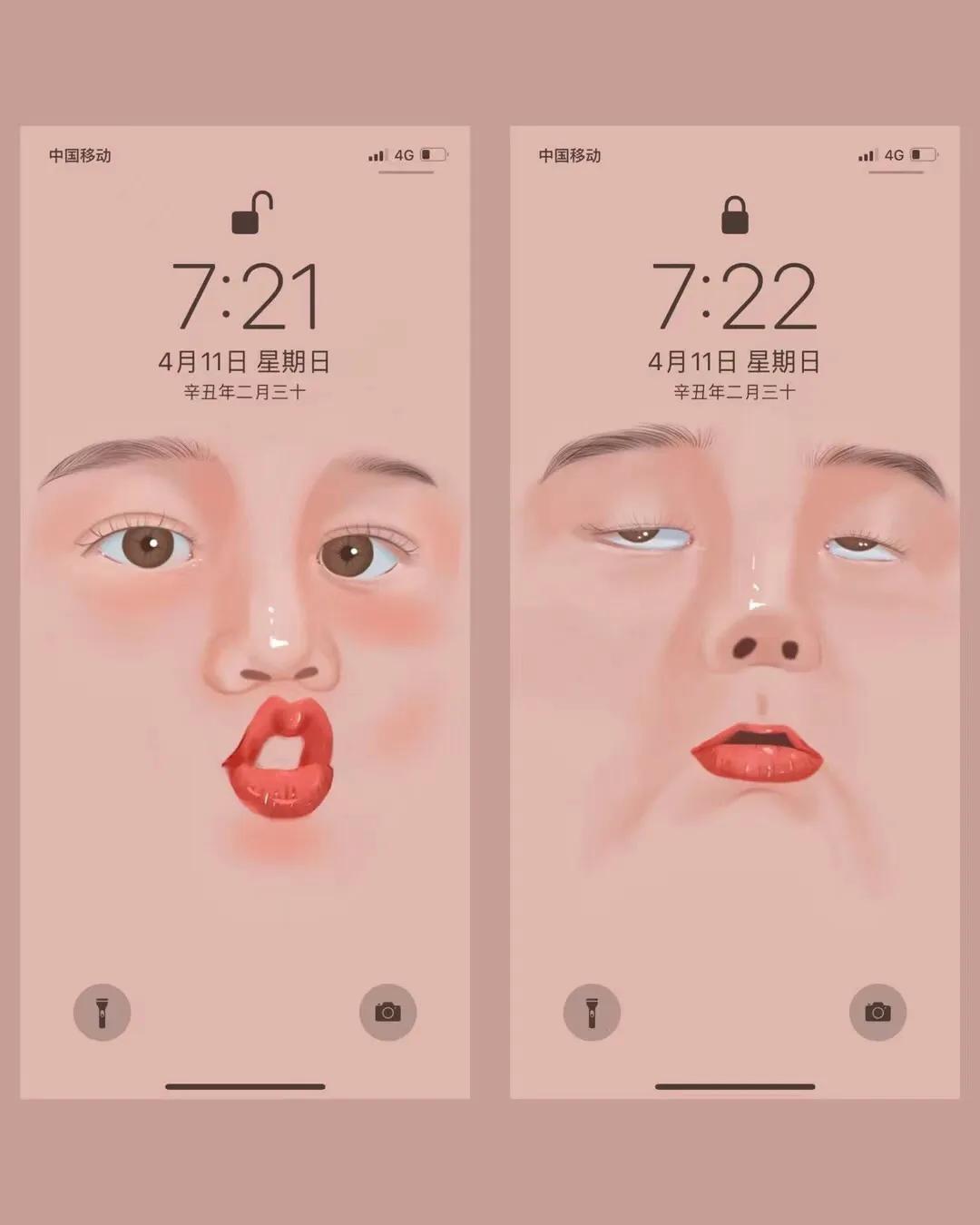 超好看的手机壁纸套图,手机壁纸套图高级简约卡通