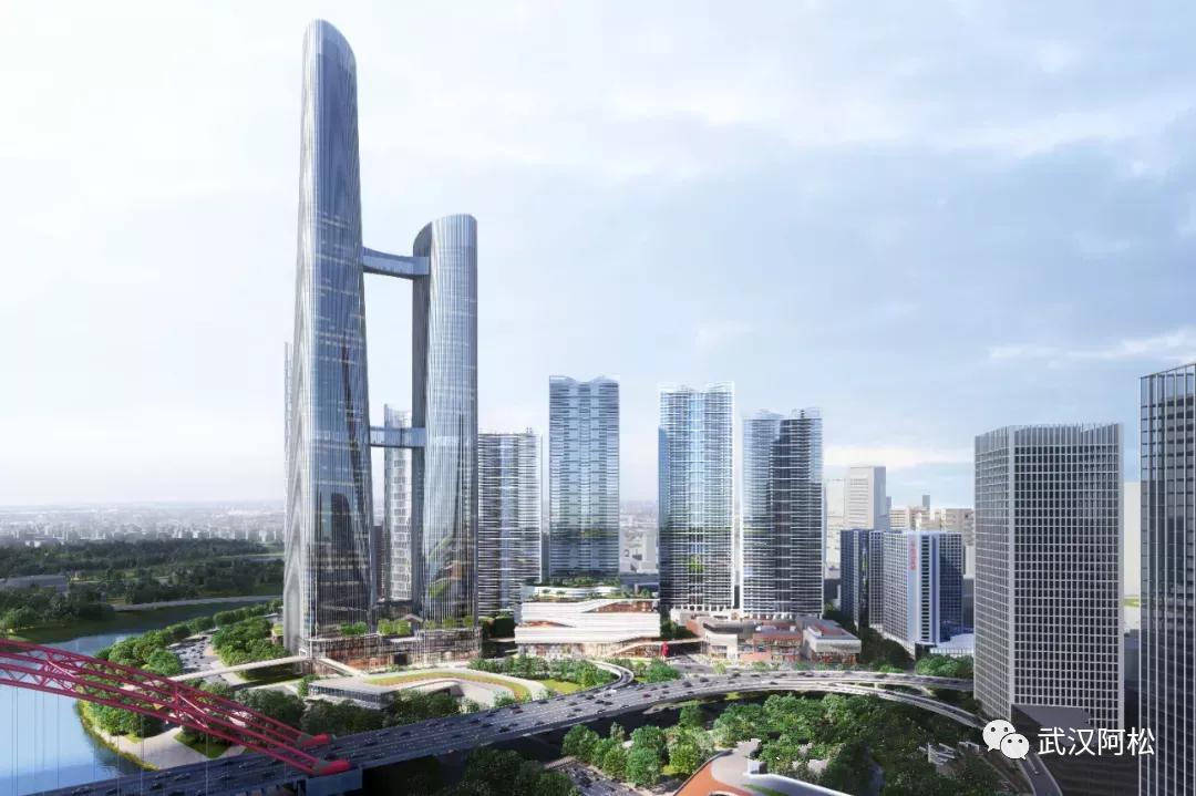 武汉十大高楼合集,武汉200米高楼全景一览