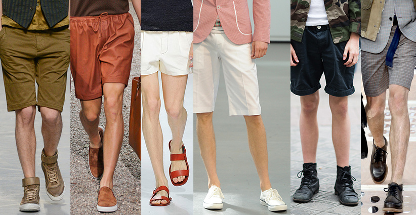 穿短裤阳光帅气男生,夏天男生短裤配什么鞋好看