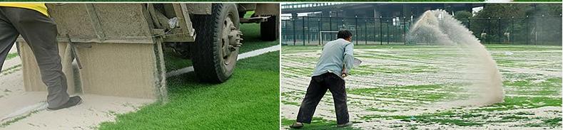 人造草施工流程,人造休闲草施工过程