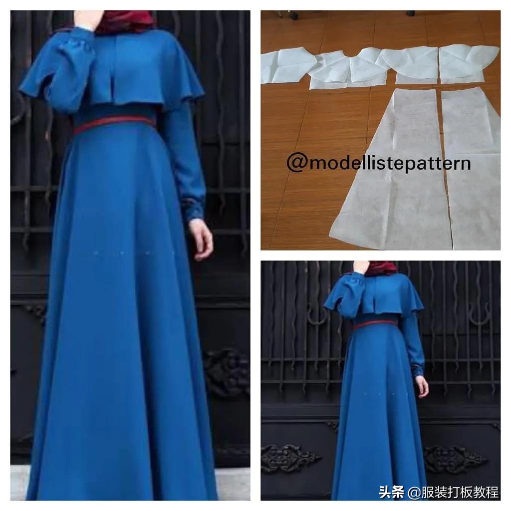 女童吊带连衣裙裁剪纸样,连衣裙裁剪纸样大全真丝