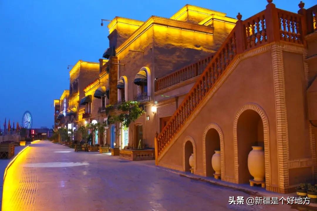 金秋游新疆全景图,喀什金秋风景