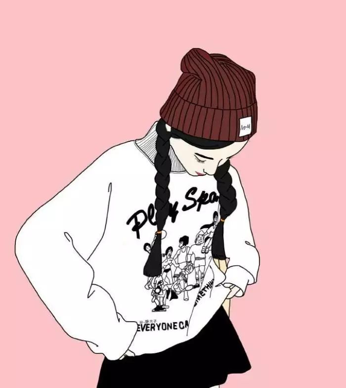 森系简约黑白手绘头像,个性原宿风手绘头像