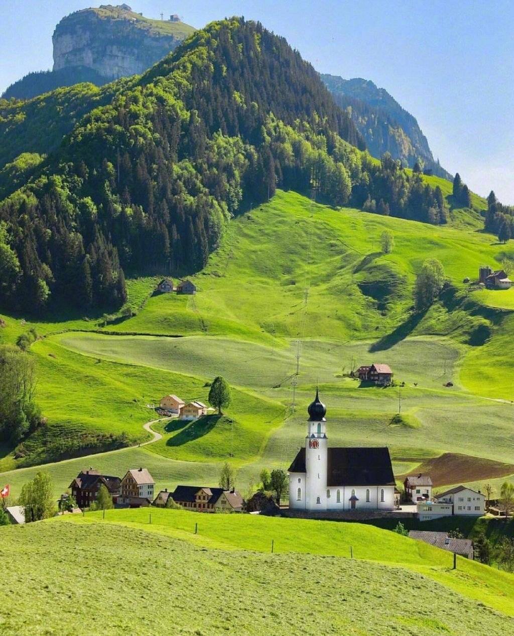 瑞士风景壁纸高清图片大全,欧洲瑞士小镇唯美风景图片