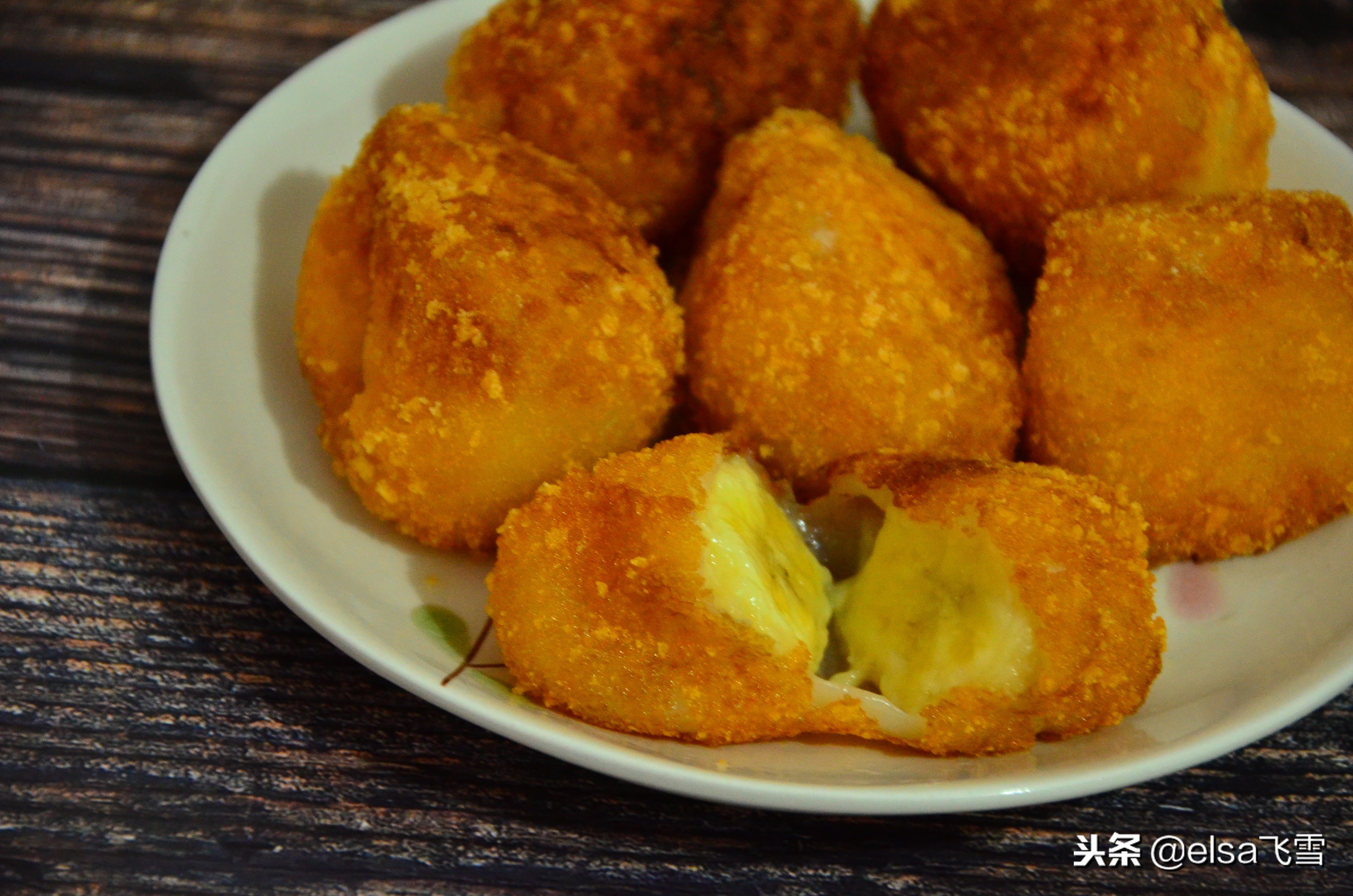 糯米香蕉怎么做,没想到糯米粉还有这么好吃的做法