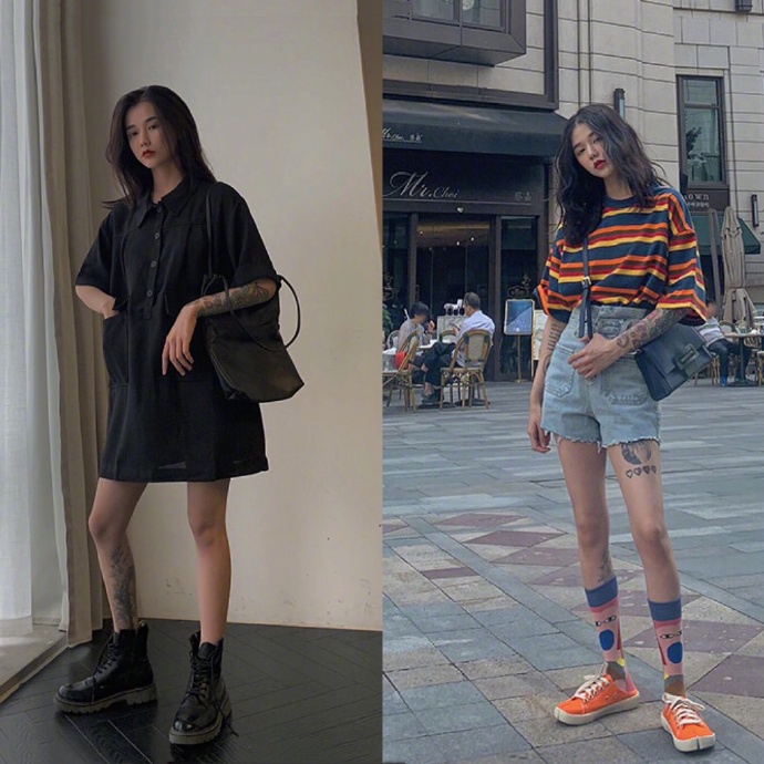 个子矮穿老爹裤紧身,个子矮瘦人穿老爹裤好看吗