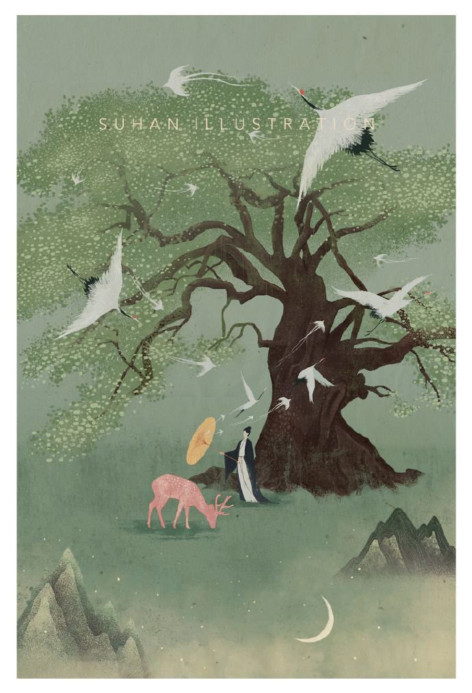 插画师有代入感有意境的作品,唯美插画中国