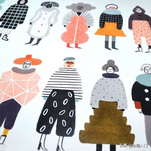 关于《童年》的插画作品,童年我和姥姥手绘插画