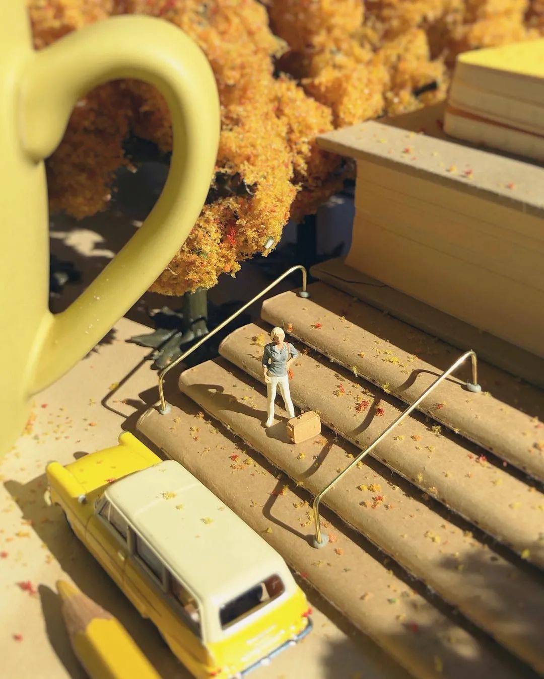 迷你版办公桌,森系书桌迷你世界