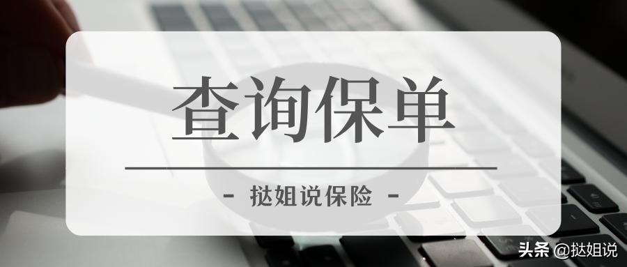要怎么查看个人保单,本人名下所有保单查询